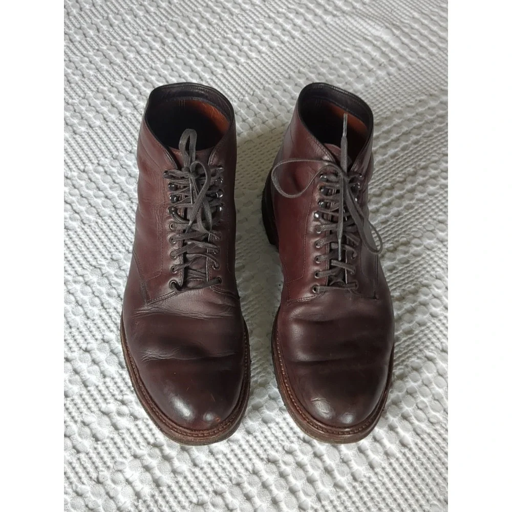 Alden Roy Leather Boots Crepe Sole USA Made Restored Sz 13? Lace‎ Up